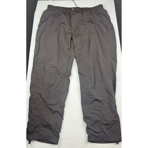 Kith Nylon Track Pants XXL Dark Grey Cotton Lined Cinch Cuff KHM060519